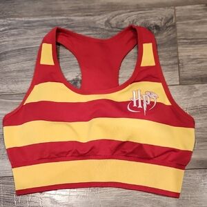 Like New Harry Potter Red & Yellow Padded Sports Bra Sz L
